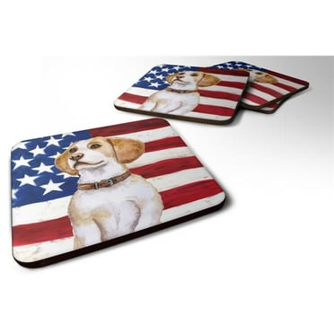 Carolines Treasures BB9671FC Newfoundland Patriotic Decorative coasters Multicolor Carolines Treasures BB9671FC Newfoundland Patriotic Decorative coasters Multicolor